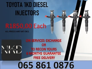 Toyota 1kd Diesel Injectors For Sale On Exchange Or Recon