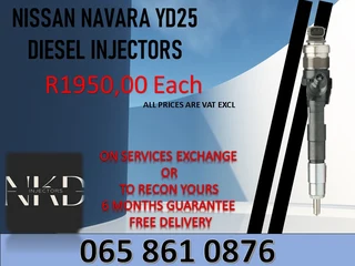 Nissan Navara Yd25 Diesel Injectors For Sale On Exchange Or Recon
