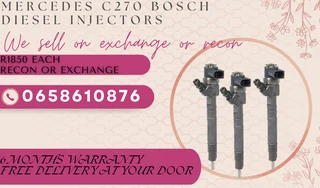 Mercedes C270 Bosch Diesel Injectors For Sale On Exchange