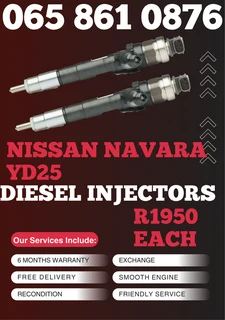 Nissan Navara Yd25 Diesel Injectors For Sale Or To Recon