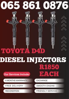 Toyota D4d Diesel Injectors For Sale Or To Recon