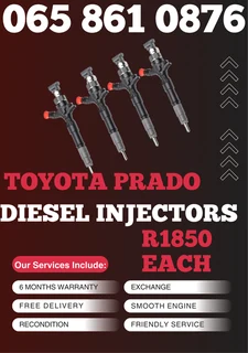 Toyota Prado Diesel Injectors For Sale Or To Recon