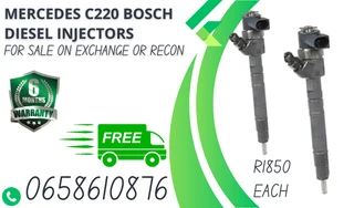 Mercedes C220 Bosch Diesel Injectors For Sale Or To Recon