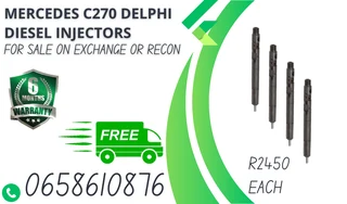 Mercedes C270 Delphi Diesel Injectors For Sale Or To Recon