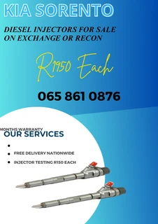 Kia Sorento Diesel Injectprs For Sale On Exchange Or To Recon
