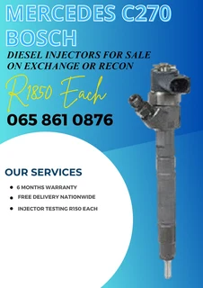Mercedes C270 Bosch Diesel Injectors For Sale Or To Recon