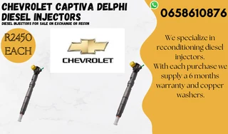 Chevrolet Captiva Delphi Diesel Injectors For Sale On Exchange Or To Recon