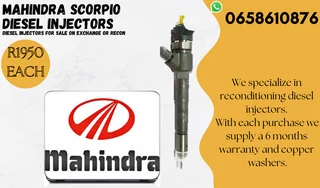 Mahindra Scorpio Diesel Injectors For Sale Or To Recon