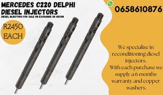 Mercedes C220 Delphi Diesel Injectors For Sale On Exchange Or To Recon With Warranty