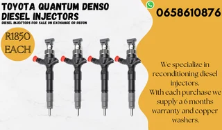 Toyota Quantum Diesel Injectors For Sale On Exchange Or To Recon