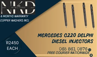Mercedes C220 Delphi Diesel Injectors For Sale Or To Recon
