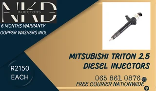 Mitsubishi Triton 2.5 Diesel Injectors For Sale On Exchange Or To Recon With Warranty