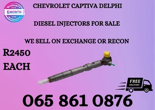 Chevrolet Captiva Delphi Diesel Injectors For Sale Or To Recon