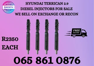 Hyundai Terrican 2.9 Diesl Injectors For Sale On Exchange Or To Recon With Warranty