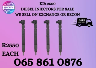 Kia 2500 Diesel Injectors For Sale Or To Recon