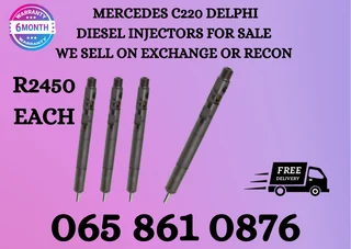 Mercedes C270 Delphi Diesel Injectors For Sale On Exchange Or To Recon With Warranty