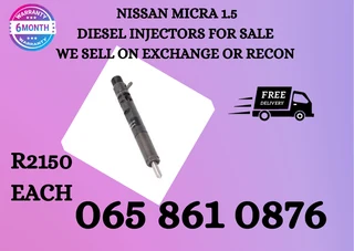 Nissan Micra 1.5 Diesel Injectors Fore Sale On Exchange