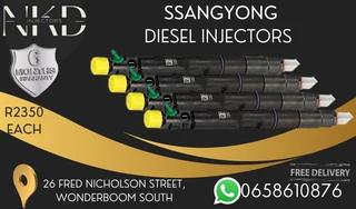 Ssangyong 2.0 Diesel Injectors For Sale Or To Recon