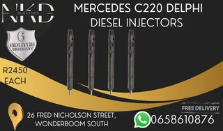Mercedes C220 Delphi Diesel Injectors For Sale On Exchange With 6 Months Warranty