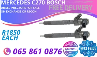 Mercedes C270 Bosch Diesel Injectors For Sale Or To Recon