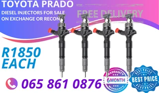 Toyota Prado Diesel Injectors For Sale On Exchange Or To Recon With Warranty