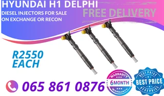 Hyundai H1 Delphi Diesel Injectors For Sale On Exchange With 6 Months Warranty
