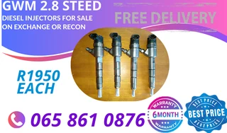 Gwm 2.8 Diesel Injectors For Sale On Exchange Or To Recon With Warranty