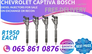 Chevrolet Captiva Bosch Diesel Injectors For Sale On Exchange Or To Recon With Warranty