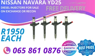 Nissan Navara  Yd25 Diesel Injectors For Sale On Exchange Or To Recon