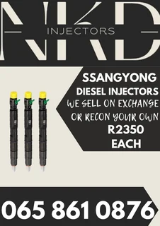 Ssangyong 2.0 Diesel Injectors For Sale On Exchange Or To Recon With Warranty