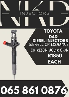 Toyota D4d Diesel Injectors For Sale On Exchange With 6 Months Warranty