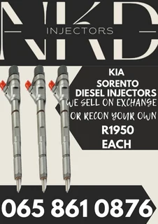 Kia Sorento Diesel Injectors For Sale On Exchange Or To Recon