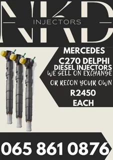 Mercedes C270 Delphi Diesel Injectors For Sale On Exchange With 6 Months Warranty