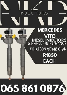 Mercedes Benz Vito Diesel Injectors For Sale On Exchange Or To Recon With Warranty