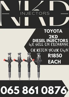 Toyota 2kd Diesel Injectors For Sale Or To Recon