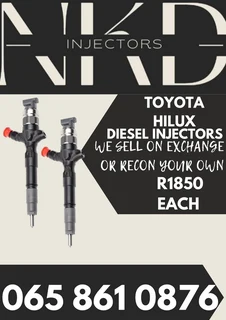 Toyota Hilux Diesel Ijectors For Sale Or To Recon