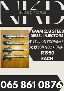 Gwm 2.8 Diesel Injectros For Sale On Exchange Or To Recon With Warranty