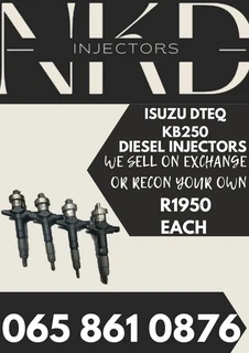 Isuzu Dtec Kb250 Diesel Injectors For Sale On Exchange With 6 Months Warranty