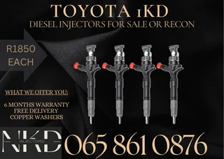 Toyota 1kd Diesel Injectors For Sale Or To Recon