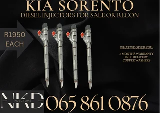 Kia Sorento Diesel Injectors For Sale Or To Recon