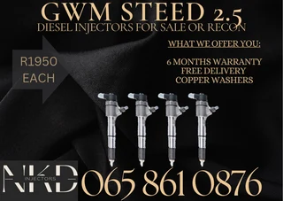 Gwm 2.5 Bosch Diesel Injectors For Sale Or To Recon With 6 Months Warranty