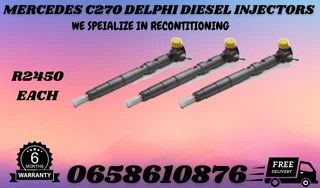 Mercedes C270 Delphi Diesel Injectors For Sale On Exchange With 6 Months Warranty