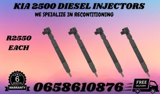 Kia 2500 Diesel Injectors For Sale Or To Recon