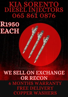 Kia Sorento Diesel Injectors For Sale On Exchange With 6 Months Warranty