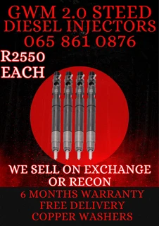 Gwm 2.0 Steed Diesel Injectors For Sale On Excange
