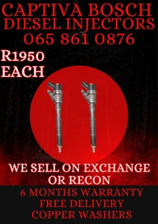 Chvrolet Captiva Bosch Diesel Injectors For Sale Or To Recon