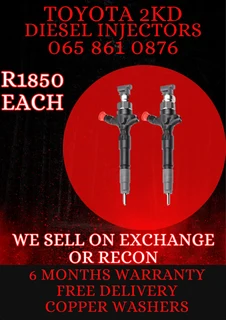Toyota 2kd Diesel Injectors For Sale On Exchange With 6 Months Warranty