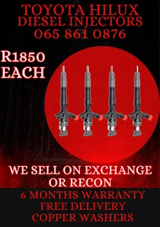 Toyota Hilux Diesel Injectors For Sale On Exchange With 6 Months Warranty