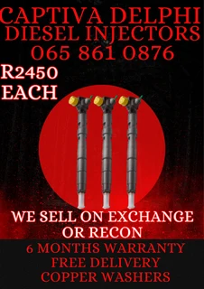 Chevrolet Captiva Delphi Diesel Injectors For Sale Or To Recon