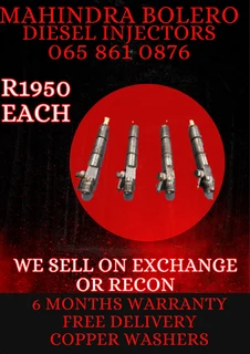 Mahindra Bolero Diesel Injectors For Sale On Exchange Or To Recon